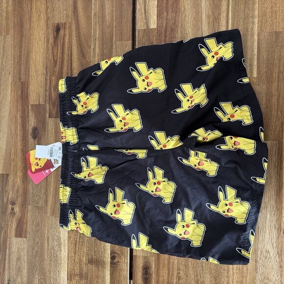 Pokemon Swim Trunks Shorts Boy Size Large 10-12 Pikachu Vacation Pool Beach NWT - Picture 9 of 9